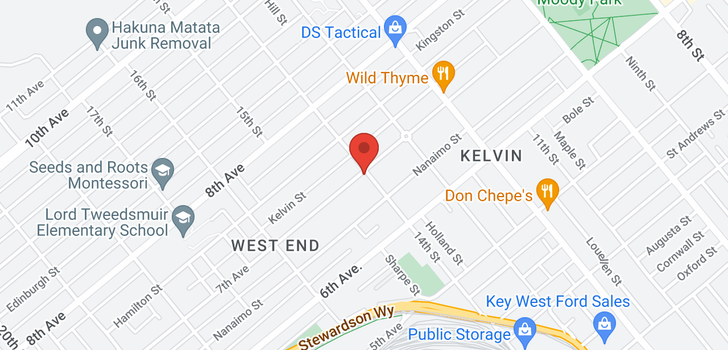 map of 1402 SEVENTH AVENUE